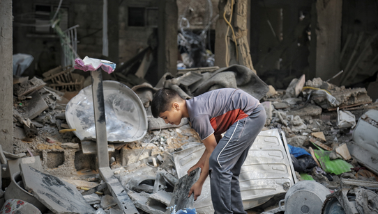 War Child in Gaza_oPt_Children fall victim of the conflict_OCHA - Mohammad Libed_210519